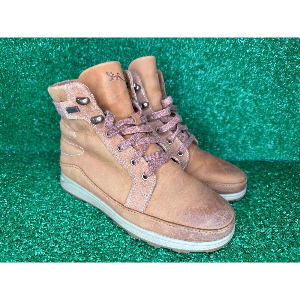 Chaco Sierra Boots Tan Brown Waterproof Leather Hiking Shoes Women’s 7